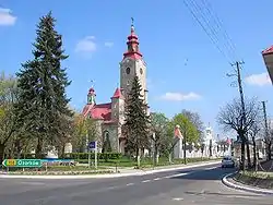 Church in the centre of the town