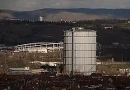 Gasometer of the MAN type in Stuttgart, Germany