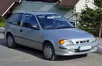 Subaru Justy 3-door (second facelift, Europe)