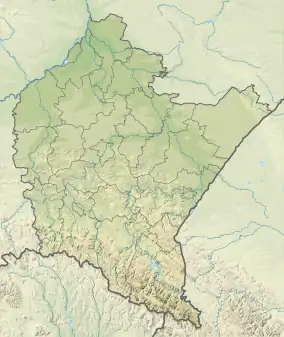 Map showing the location of Cisna-Wetlina Landscape Park