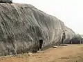 Entrances of Sudama Cave, and further, Lomas Rishi Cave, Barabar Hill.