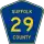 County Route 29 marker