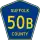 County Route 50B marker