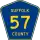 County Route 57 marker