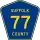 County Route 77 marker