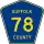 County Route 78 marker