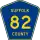 County Route 82 marker