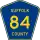 County Route 84 marker