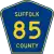 County Route 85 marker