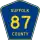 County Route 87 marker