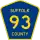 County Route 93 marker