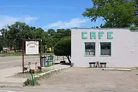 A cafe along Colorado Street in Sugar City.