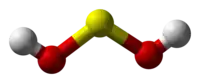 3D ball model of sulfoxylic acid