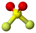 Ball-and-stick model of sulfuryl fluoride