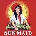 The original image of the Sun-Maid Girl is modified for the first time, giving her a bigger smile, brighter colors, and a stylized sun. This contemporary look was in style with the 1920s.