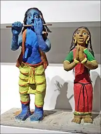 Figurines by Sundaribai from Surguja district in Chhattisgarh, India (20th century)