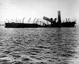 The wreck of the Reina Cristina.