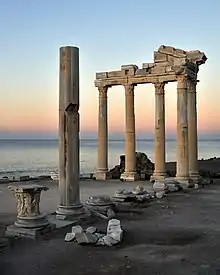 The ruins of the Temple of Apollo, near Side