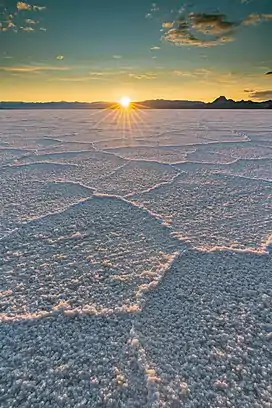 The Bonneville Salt Flats, pictured in 2019.