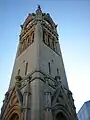 The clock tower at Surbiton was built to celebrate the 1902 coronation of King Edward VII.