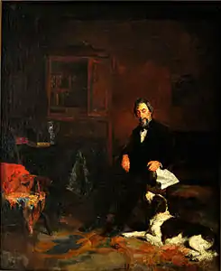 Gentleman and a Dog, 1878, Taubman Museum of Art, Roanoke, Virginia