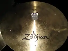 Swish cymbal with six rivets