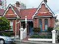 Semi-detached Rustic Gothic homes in Sydney