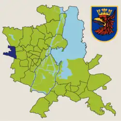 Location of Krzekowo-Bezrzecze within Szczecin