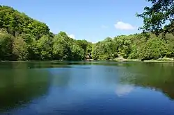 Szmaragdowe Lake in Zdroje, Szczecin