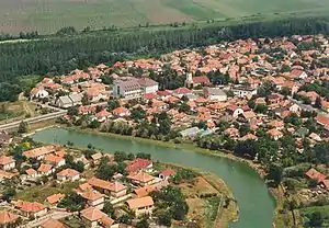 Aerial view of Tószeg