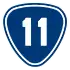 Provincial Highway 11 shield}}