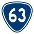 Provincial Highway 63 shield}}