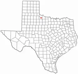 Location of Crowell, Texas