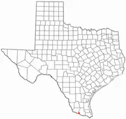 Location of Cuevitas, Texas