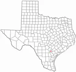 Location of Karnes City, Texas