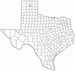 Location of Stinnett, Texas