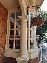 Front window and column