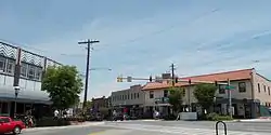 The intersection of Laurel and Carroll Avenues