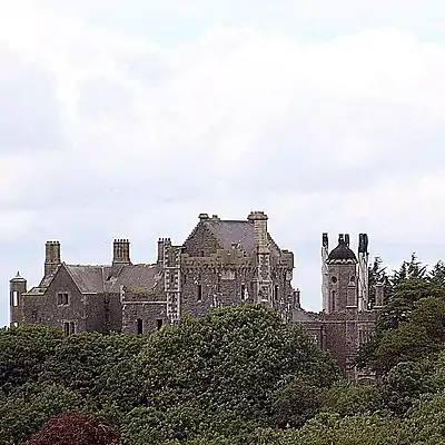 Tandragee Castle in Tandragee, County Armagh, in Ulster.