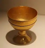 Gold stemmed cup from the tomb, National Museum of China.