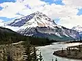 Tangle Ridge and Sunwapta River