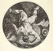 Engraving by Hendrik Goltzius and C. Cornelius (1588)