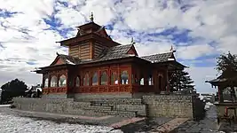 Tara Devi Temple Side View from ground