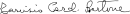 Tarcisio Bertone's signature