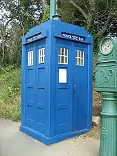 Police box (Dr. Who TARDIS).