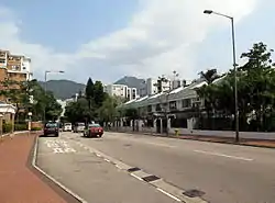 Tat Chee Avenue, the main road in Yau Yat Tsuen