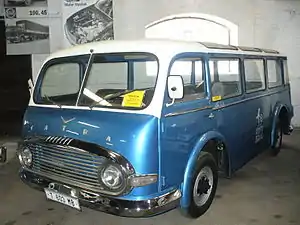 In 1961 the Tatra's Bratislava branch came up with the microbus T 603 MB design. Later  a similar pick-up truck was also made, named T 603 NP. Both had the 603 engine mounted in front.