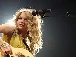 Taylor Swift on the Fearless Tour