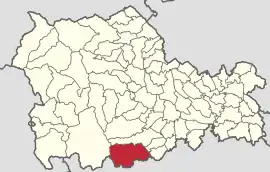 Location in Neamț County