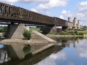 Road bridge in Tczew, built as the longest bridge in Europe in the mid-19th-century